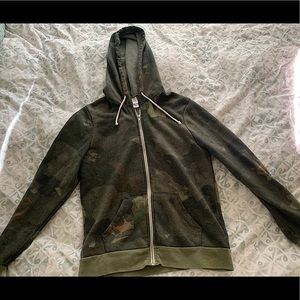 Camo Zip Up Hoodie